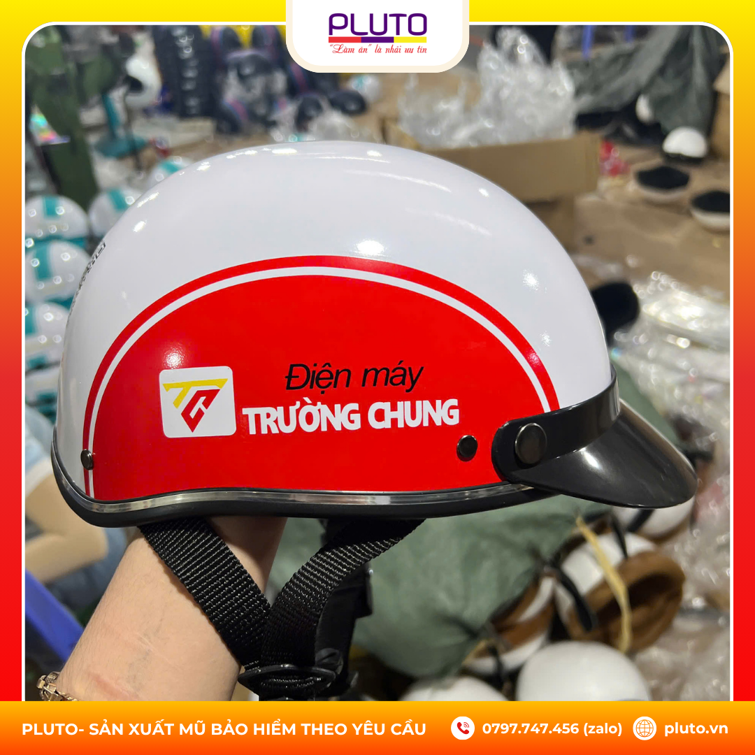 Bí quyết chọn nón bảo hiểm điện máy đẹp – bền – in logo chuẩn thương hiệu 4 nón bảo hiểm điện máy