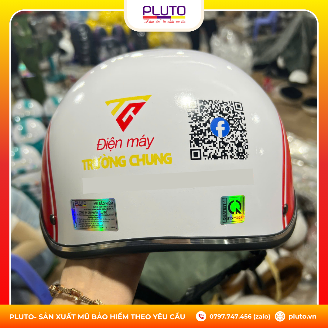 Bí quyết chọn nón bảo hiểm điện máy đẹp – bền – in logo chuẩn thương hiệu 5 nón bảo hiểm điện máy