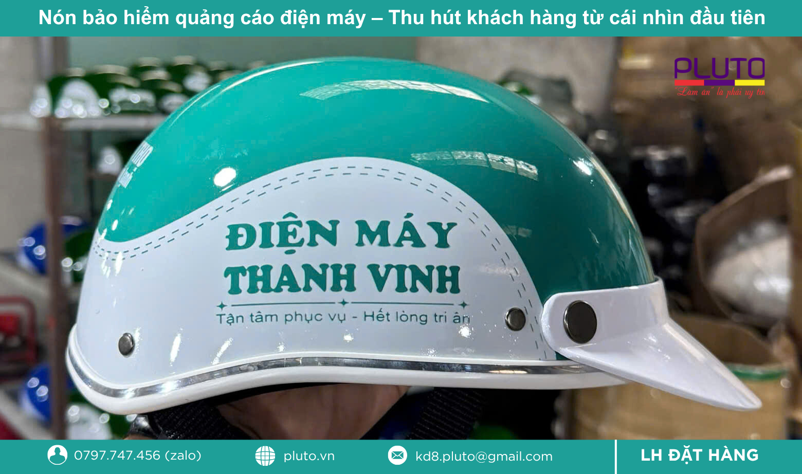 Bí quyết chọn nón bảo hiểm điện máy đẹp – bền – in logo chuẩn thương hiệu 6 nón bảo hiểm điện máy