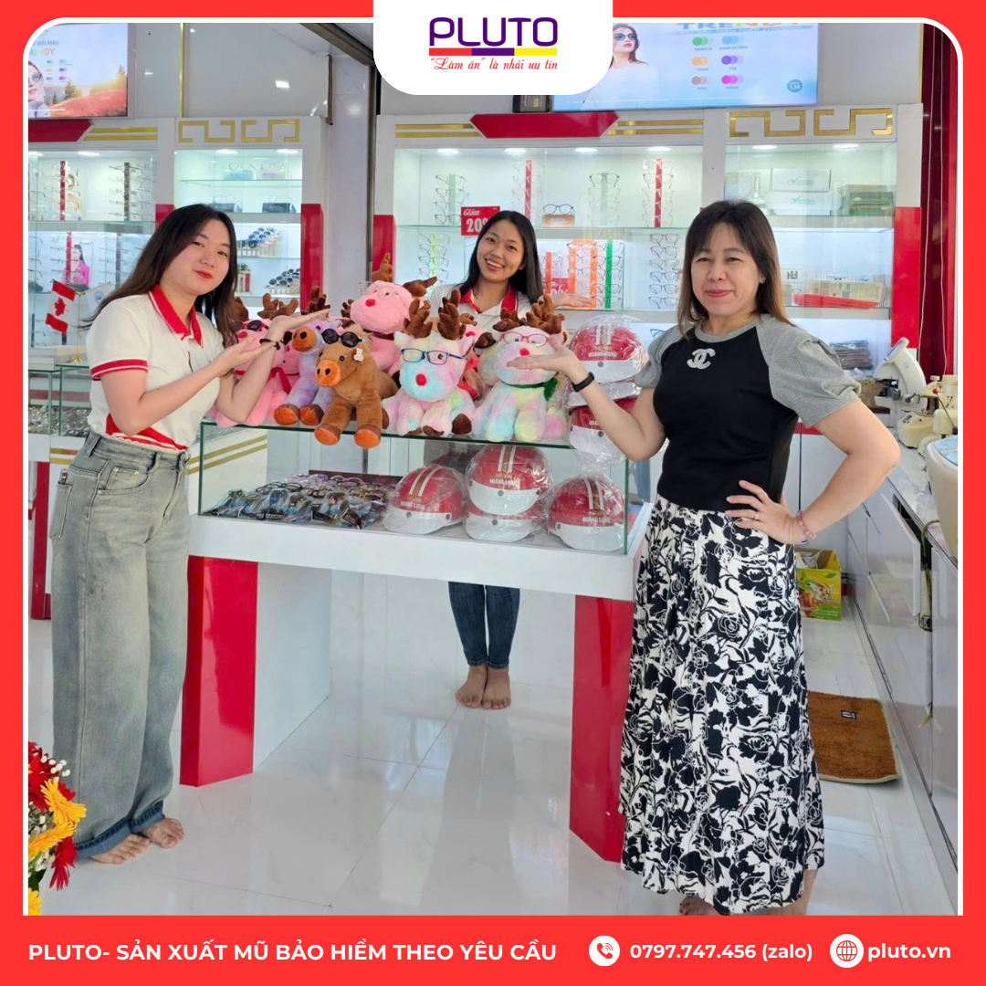 Mũ Bảo Hiểm In Logo Cửa Hàng Mắt Kính | Giá Xưởng – Nhận Làm Theo Yêu Cầu 10 Mũ Bảo Hiểm In Logo Cửa Hàng Mắt Kính