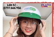 Nón bảo hiểm quảng cáo cho ngành spa