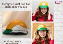 In logo nón bảo hiểm quà tặng nâng cao hình ảnh doanh nghiệp