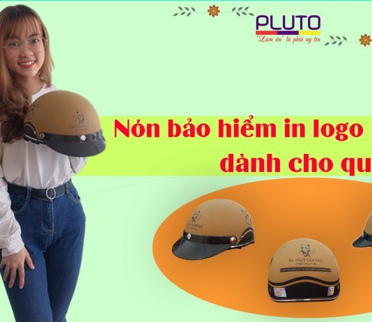 Mũ bảo hiểm quảng cáo dành cho quán cafe