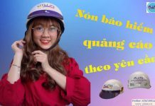 Làm nón bảo hiểm quảng cáo theo yêu cầu ở TPHCM