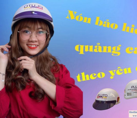 Làm nón bảo hiểm quảng cáo theo yêu cầu ở TPHCM