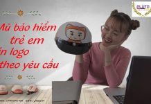 Mũ bảo hiểm trẻ em in logo theo yêu cầu cho dành cho doanh nghiệp