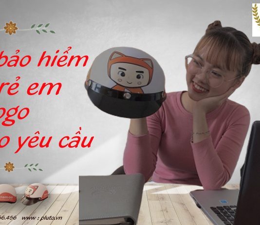 Mũ bảo hiểm trẻ em in logo theo yêu cầu cho dành cho doanh nghiệp