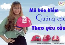 Làm mũ bảo hiểm quảng cáo theo yêu cầu