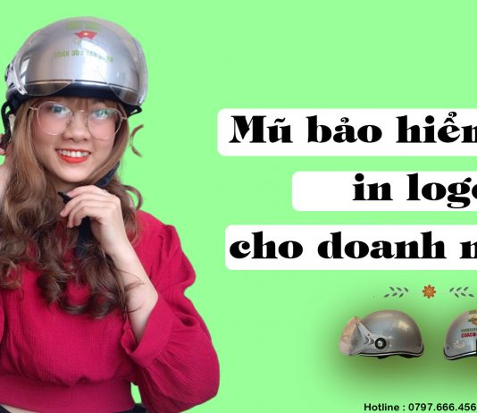 Mũ bảo hiểm in logo cho doanh nghiệp