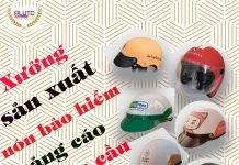 Sản xuất nón bảo hiểm quảng cáo ở TP HCM