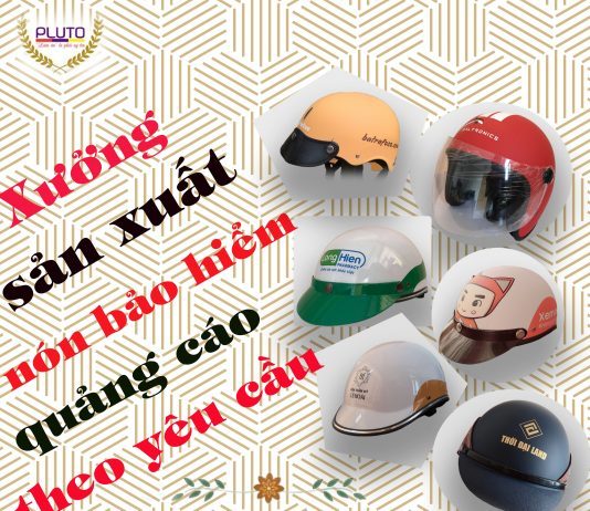 Sản xuất nón bảo hiểm quảng cáo ở TP HCM