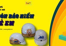 In logo mũ bảo hiểm trẻ em – đỉnh cao của quảng bá