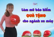 Làm mũ bảo hiểm quà tặng dành cho ngành xe máy