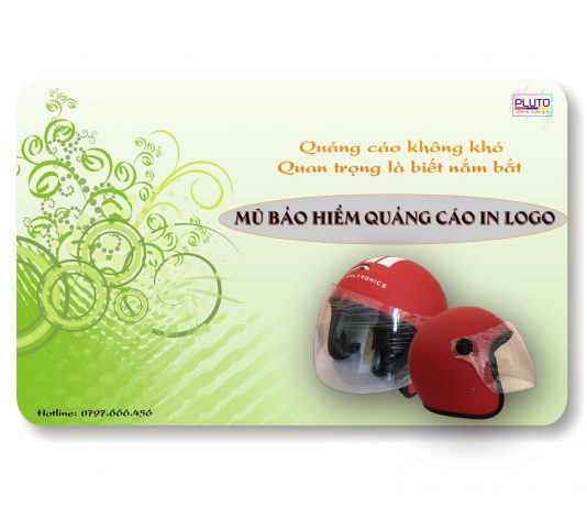 Mũ bảo hiểm quảng cáo in logo ở đâu ?