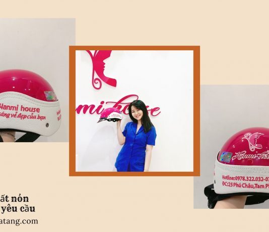 Mũ bảo hiểm in logo quà tặng, vì sao nên chọn ?
