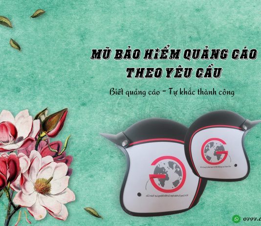 Mũ bảo hiểm quảng cáo theo yêu cầu uy tín – chất lượng