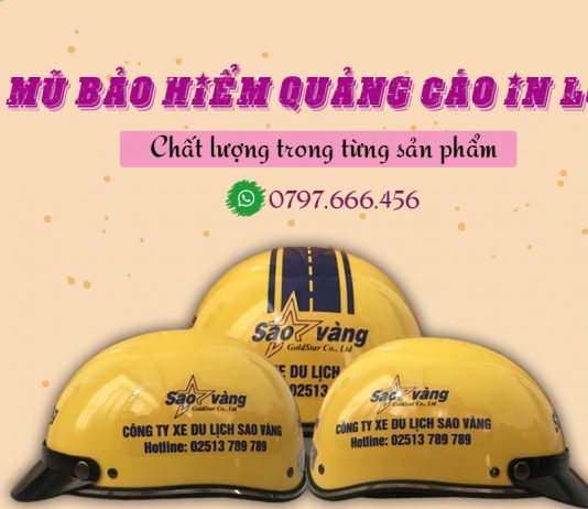 Nón bảo hiểm in logo chất lượng, uy tín