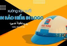 Mũ bảo hiểm in logo quảng cáo uy tín cho doanh nghiệp