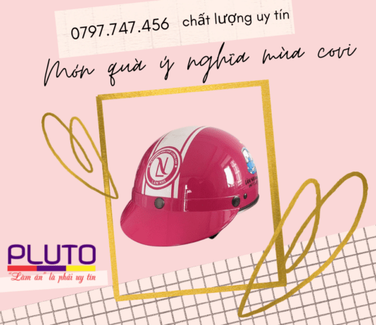 Nón bảo hiểm in logo chất lượng cho doanh nghiệp 31.7món Quà ý Nghia