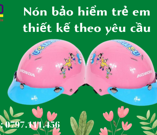 Nón bảo hiểm trẻ em thiết kế theo yêu cầu Xưởng Làm Nón Bảo Hiểm (1)