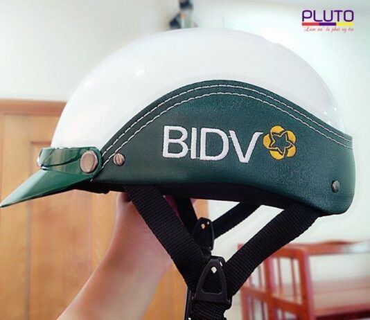 Mũ bảo hiểm in logo Ngân hàng và Chứng khoán giao hàng tận nơi Mũ Bảo Hiểm In Logo Ngân Hàng