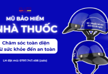 Đặt In Mũ Bảo Hiểm Nhà Thuốc – Quà Tặng Khai Trương Cho Khách Hàng mũ bảo hiểm nhà thuốc