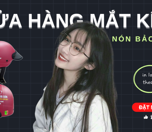 Mũ Bảo Hiểm In Logo Cửa Hàng Mắt Kính | Giá Xưởng – Nhận Làm Theo Yêu Cầu Mũ Bảo Hiểm In Logo Cửa Hàng Mắt Kính